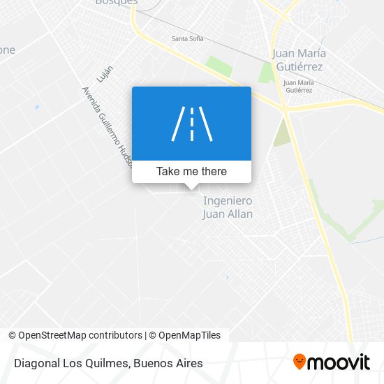 Diagonal Los Quilmes map