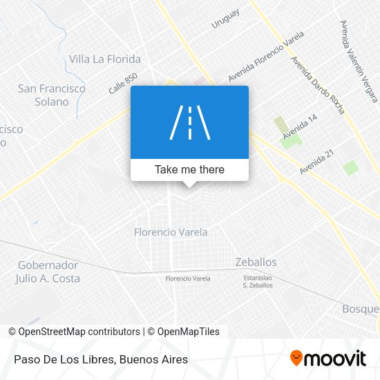 Mapa de Paso De Los Libres