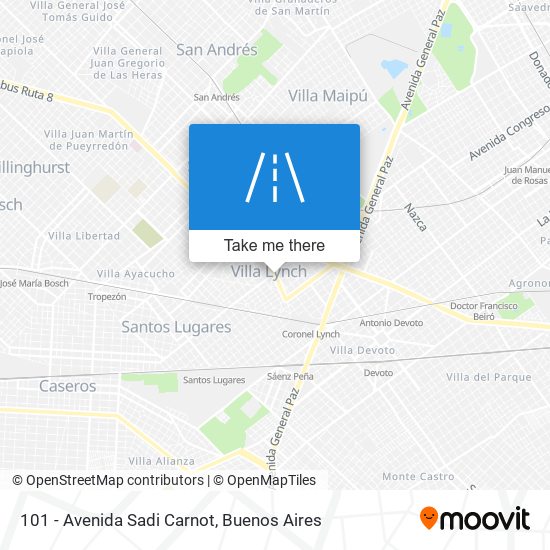 101 - Avenida Sadi Carnot map