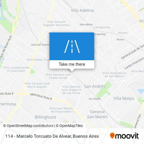 114 - Marcelo Torcuato De Alvear map