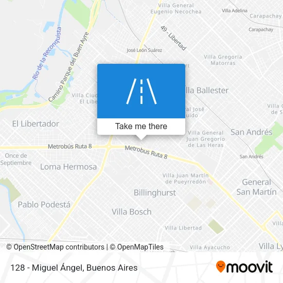 Mapa de 128 - Miguel Ángel
