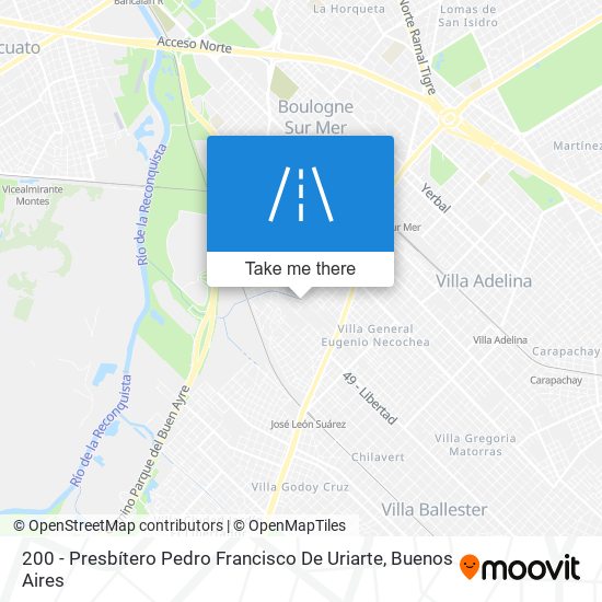 200 - Presbítero Pedro Francisco De Uriarte map