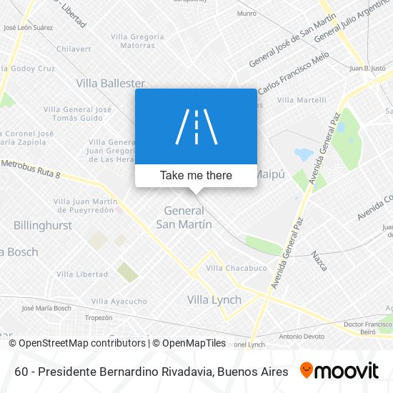 60 - Presidente Bernardino Rivadavia map