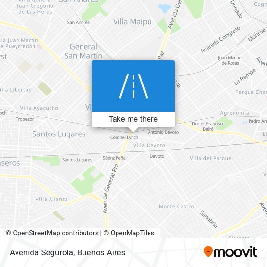 Mapa de Avenida Segurola