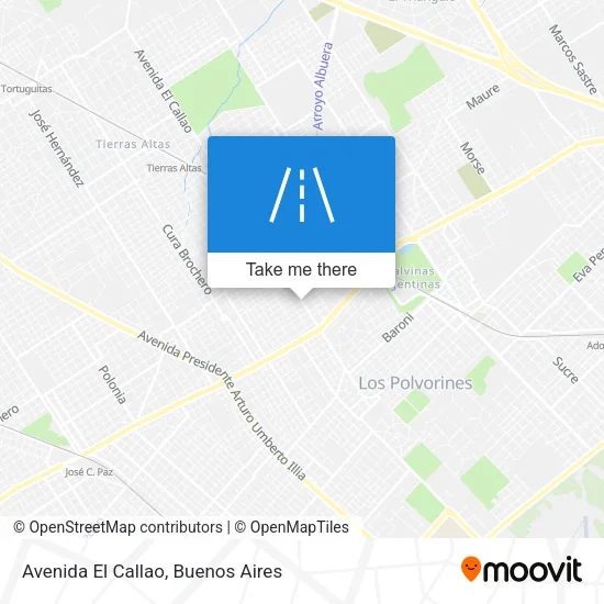 Avenida El Callao map