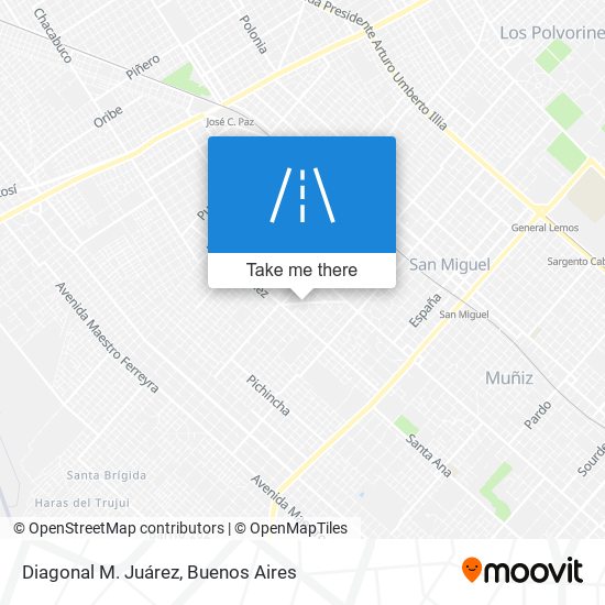 Diagonal M. Juárez map