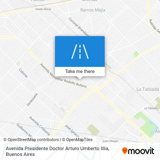 Avenida Presidente Doctor Arturo Umberto Illia map