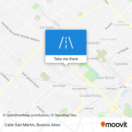 Calle San Martín map