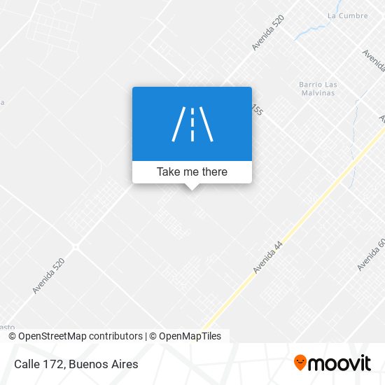 Calle 172 map