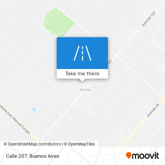 Calle 207 map