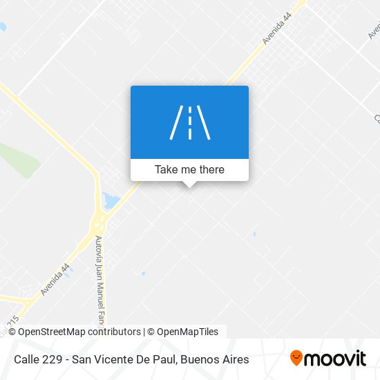 Calle 229 - San Vicente De Paul map