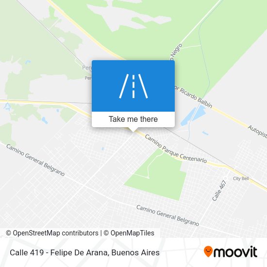 Calle 419 - Felipe De Arana map