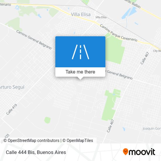 Mapa de Calle 444 Bis