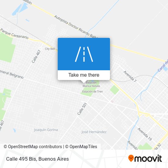 Mapa de Calle 495 Bis