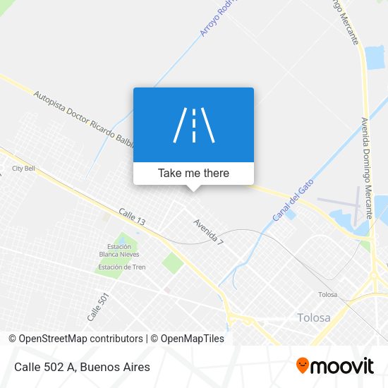 Mapa de Calle 502 A