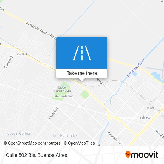 Mapa de Calle 502 Bis