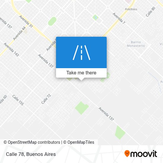 Calle 78 map