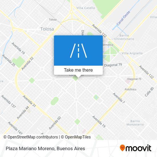 Plaza Mariano Moreno map