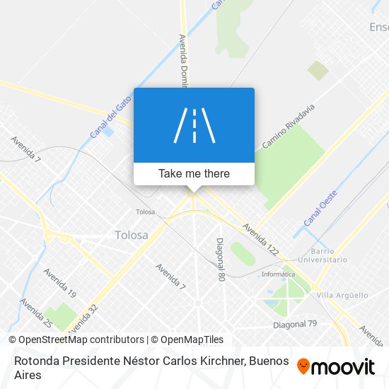 Rotonda Presidente Néstor Carlos Kirchner map