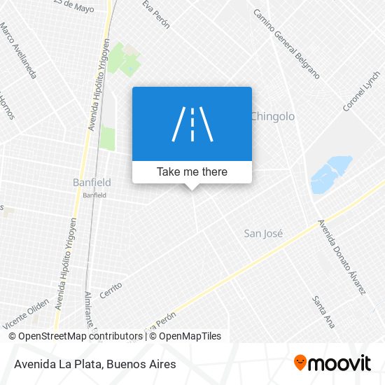 Mapa de Avenida La Plata