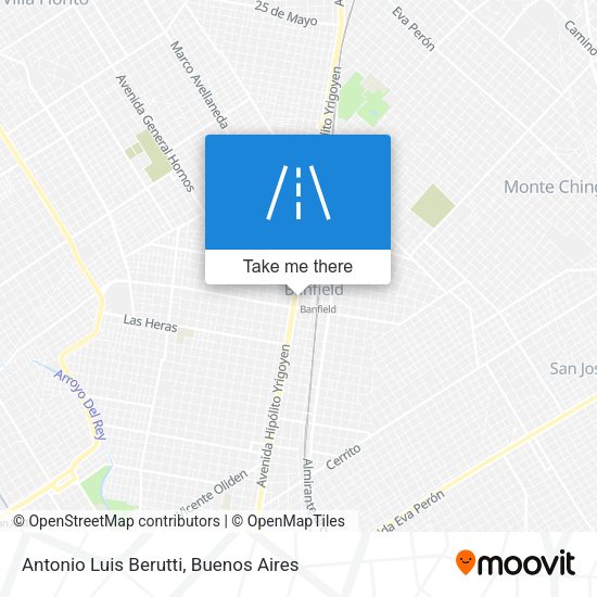 Antonio Luis Berutti map