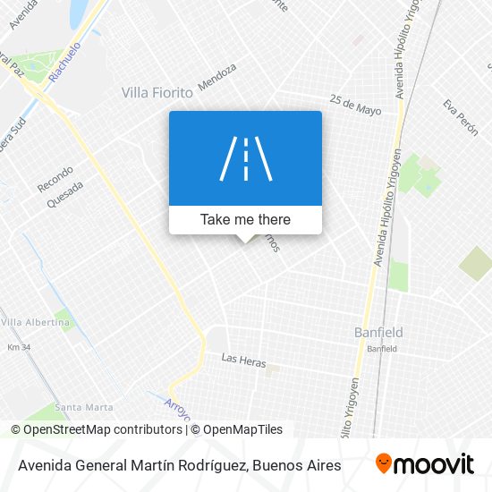 Avenida General Martín Rodríguez map