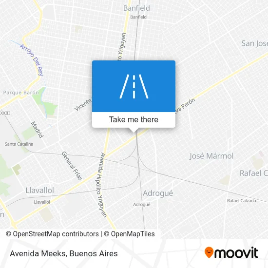 Avenida Meeks map