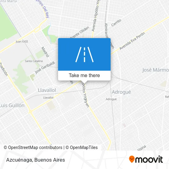 Azcuénaga map