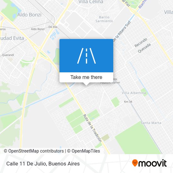 Mapa de Calle 11 De Julio
