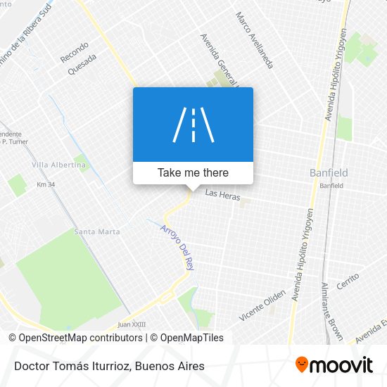 Doctor Tomás Iturrioz map
