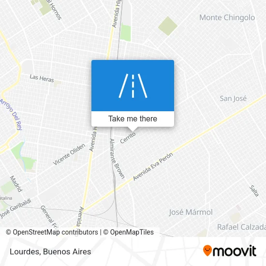 Mapa de Lourdes