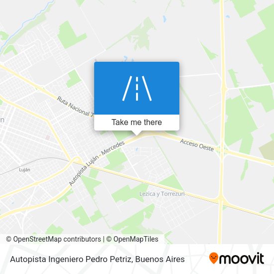 Mapa de Autopista Ingeniero Pedro Petriz