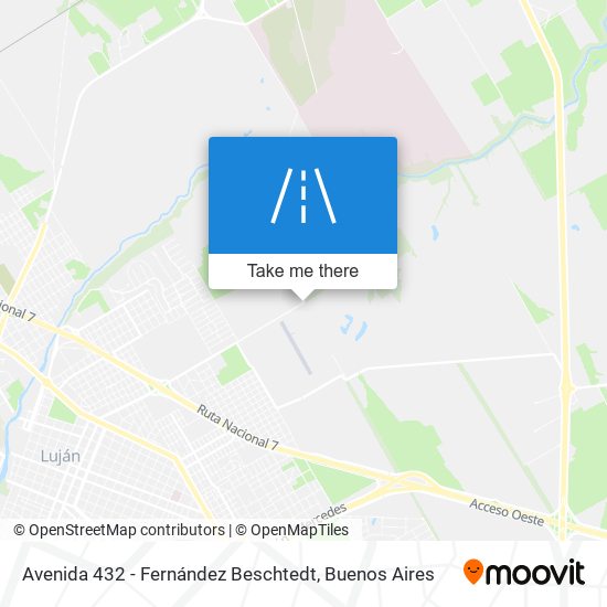 Avenida 432 - Fernández Beschtedt map