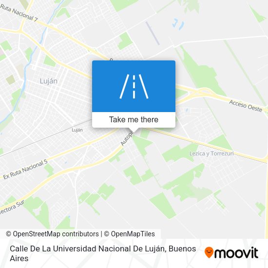 Calle De La Universidad Nacional De Luján map