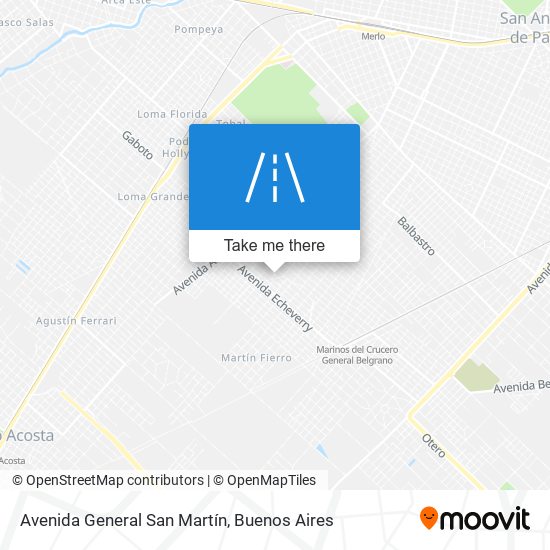 Avenida General San Martín map