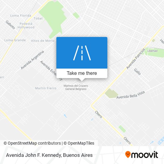 Avenida John F. Kennedy map