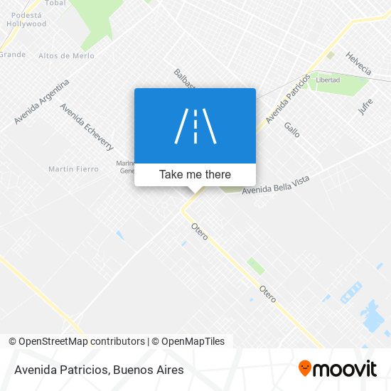 Avenida Patricios map