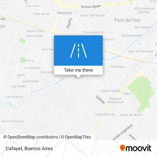 Cafayet map