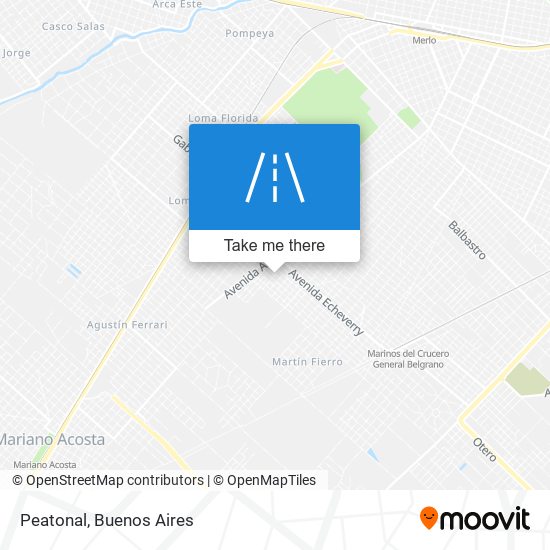 Peatonal map