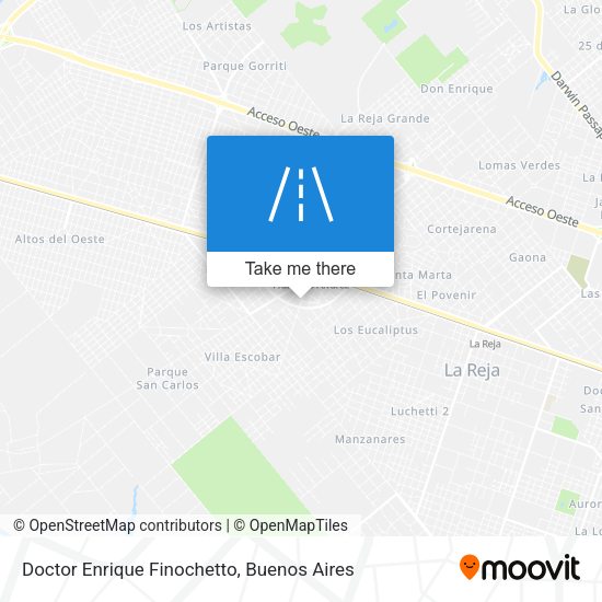 Doctor Enrique Finochetto map