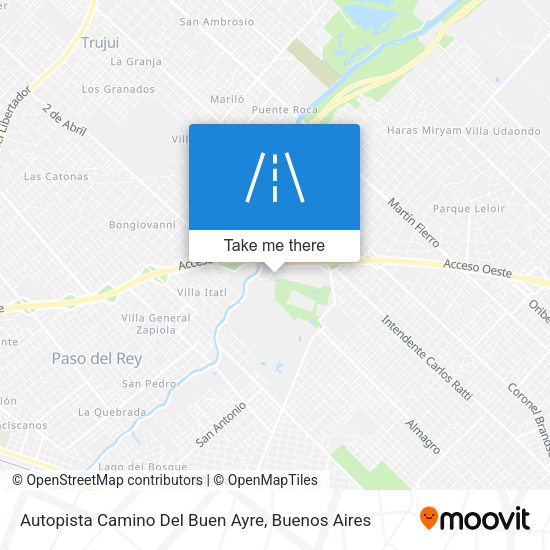 Autopista Camino Del Buen Ayre map