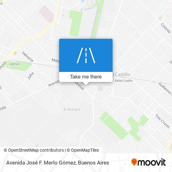 Avenida José F. Merlo Gómez map