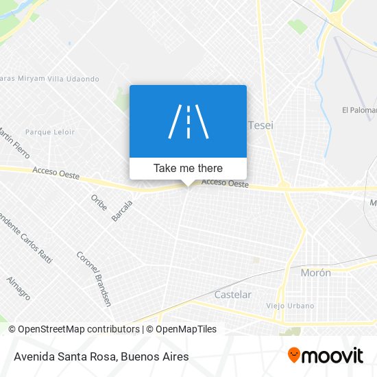 Mapa de Avenida Santa Rosa