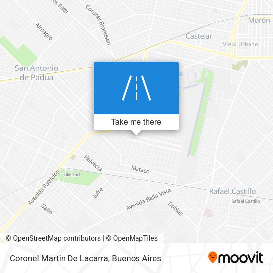 Coronel Martin De Lacarra map