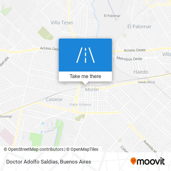 Doctor Adolfo Saldías map