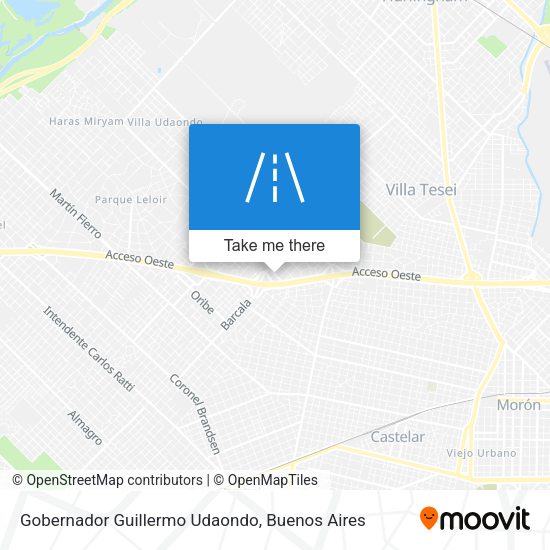 Mapa de Gobernador Guillermo Udaondo