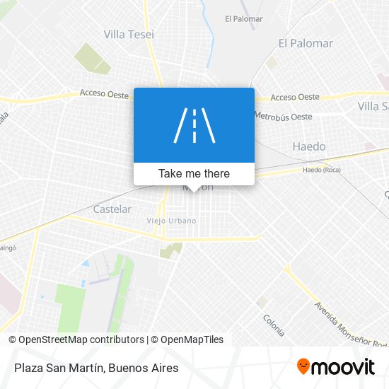 Plaza San Martín map