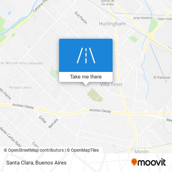 Santa Clara map