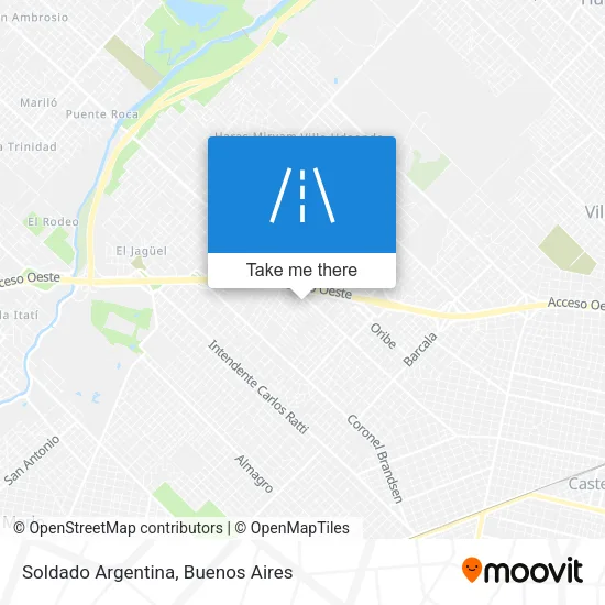 Soldado Argentina map