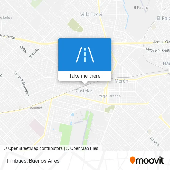 Timbúes map